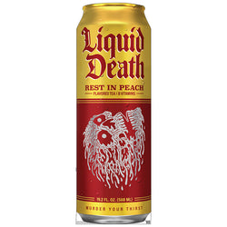 REST IN PEACH Liquid Death Cardboard Cutout Standup / Standee