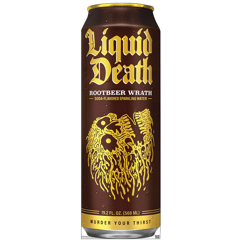 ROOTBEER WRATH Liquid Death Cardboard Cutout Standup / Standee