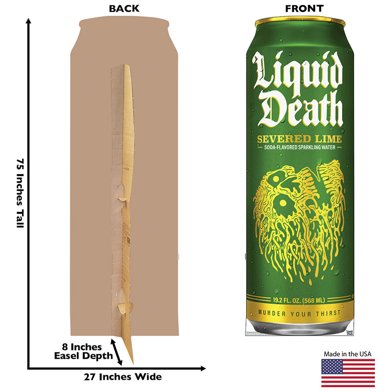 SEVERED LIME Liquid Death Cardboard Cutout Standup / Standee