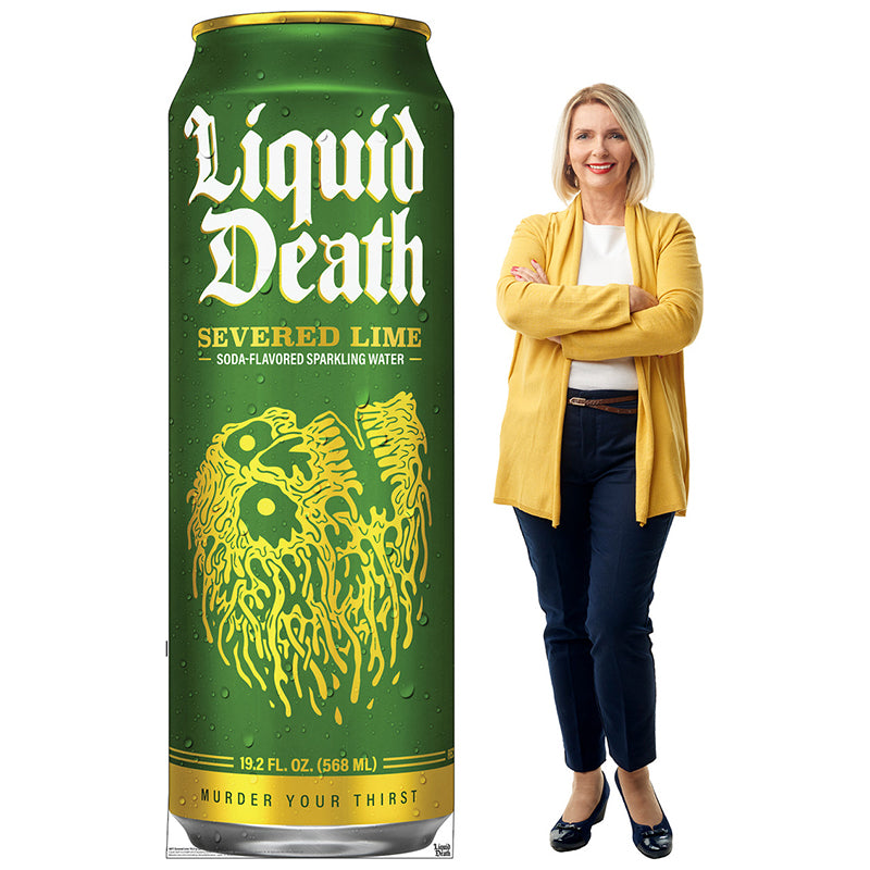 SEVERED LIME Liquid Death Cardboard Cutout Standup / Standee