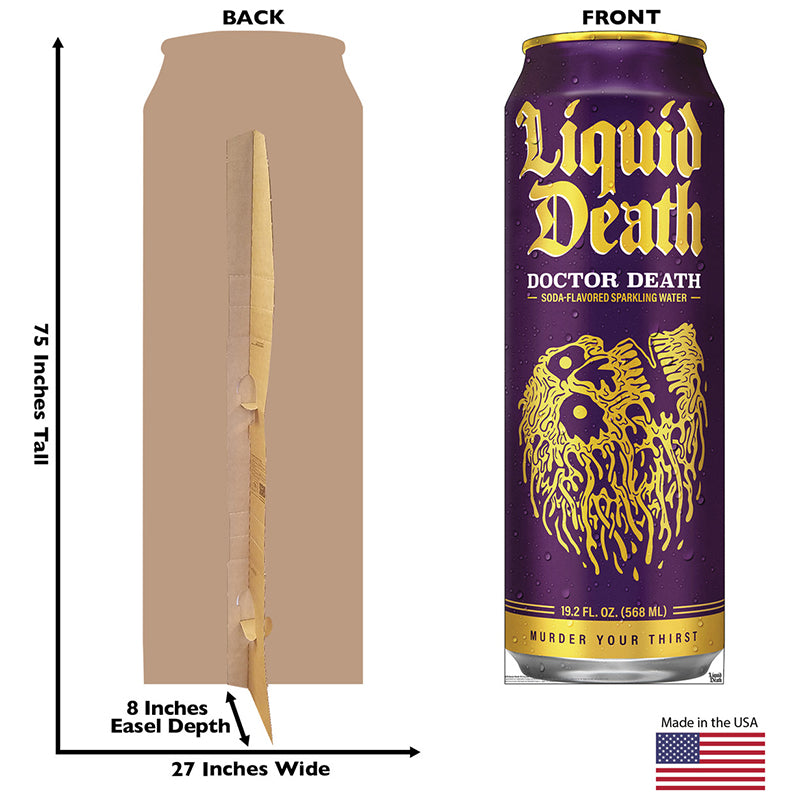 DOCTOR DEATH Liquid Death Cardboard Cutout Standup / Standee