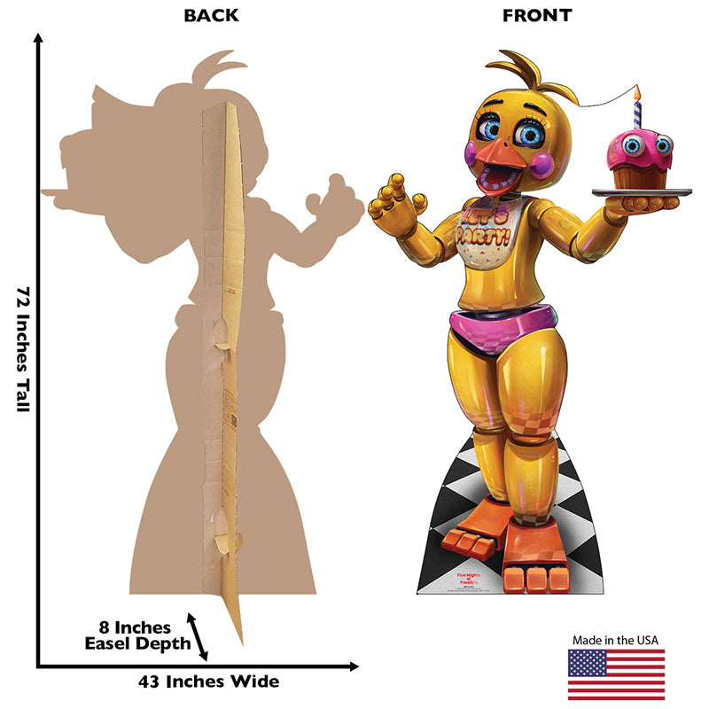 TOY CHICA "Five Nights At Freddy's" Cardboard Cutout Standup / Standee