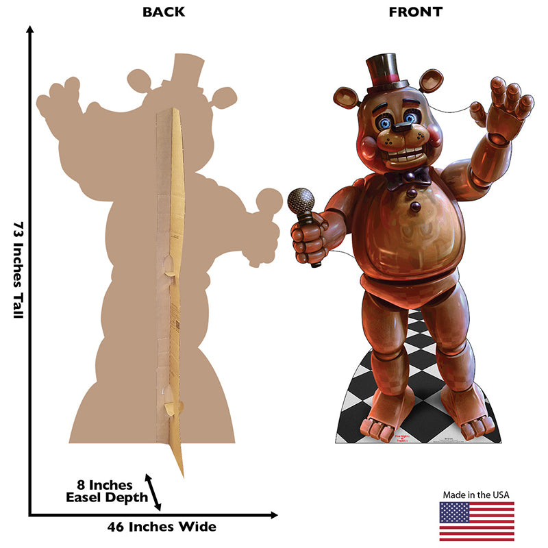 TOY FREDDY "Five Nights At Freddy's" Cardboard Cutout Standup / Standee