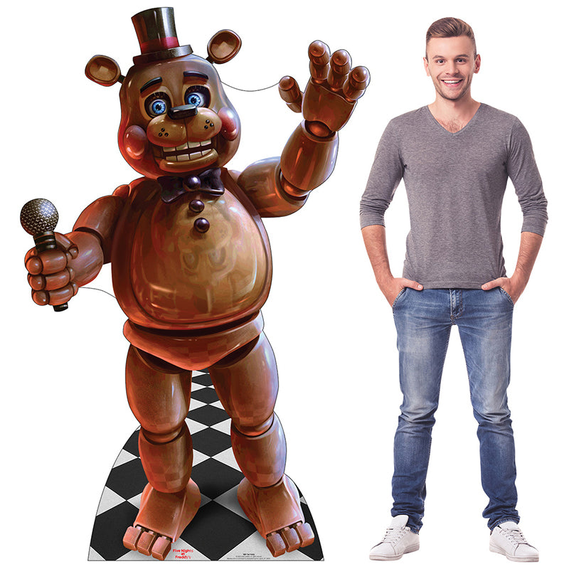 TOY FREDDY "Five Nights At Freddy's" Cardboard Cutout Standup / Standee