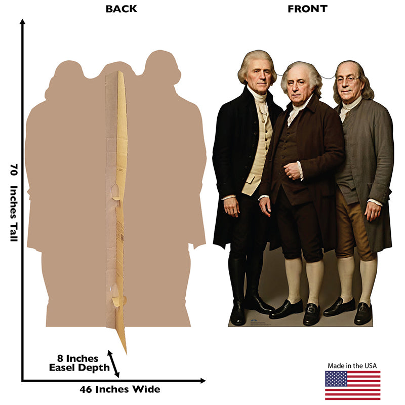 DECLARATION OF INDEPENDENCE SIGNERS Cardboard Cutout Standup / Standee