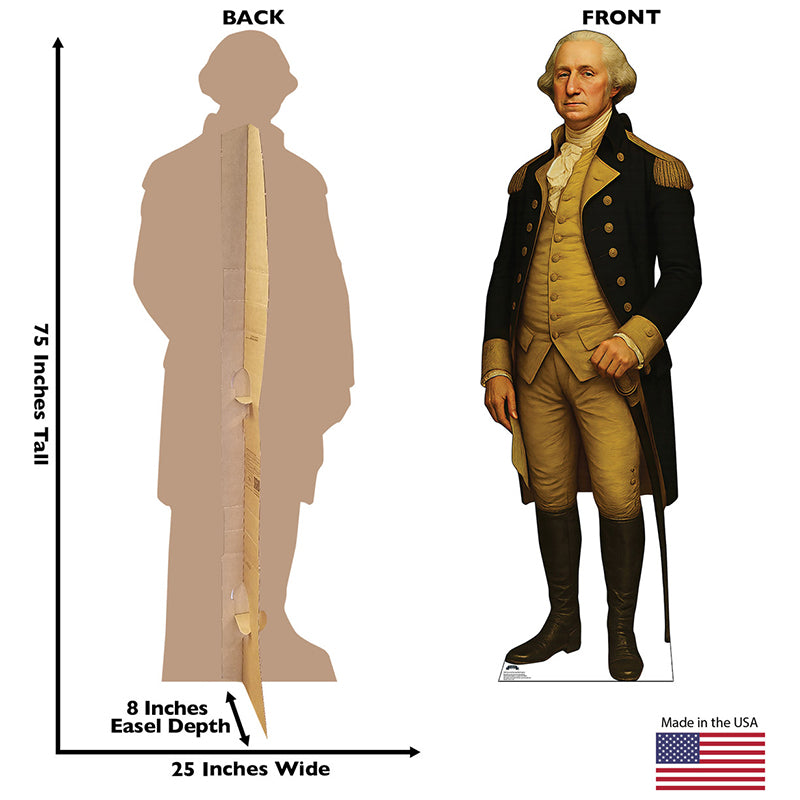 GENERAL GEORGE WASHINGTON Cardboard Cutout Standup / Standee