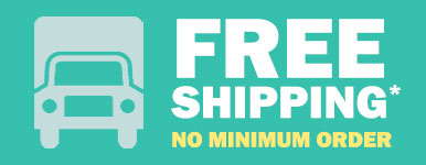 FREE SHIPPING - No Minimum Order