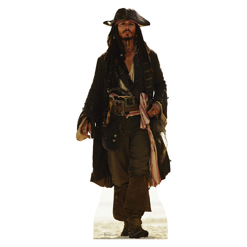 CAPTAIN JACK SPARROW "Pirates of the Caribbean" Lifesize Cardboard Cutout Standup Standee - Front