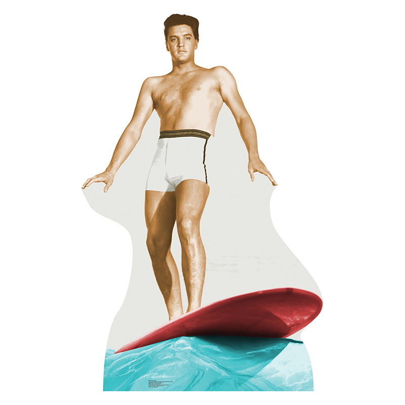 ELVIS PRESLEY SURFING Lifesize Cardboard Cutout Standup Standee - Front