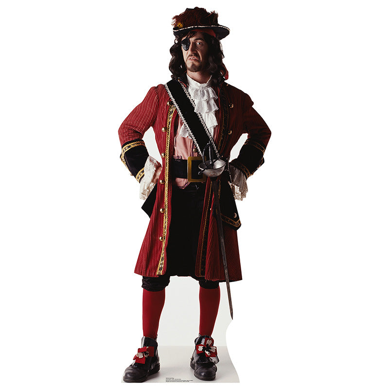 PIRATE CAPTAIN Lifesize Cardboard Cutout Standup Standee - Front