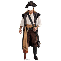 PIRATE STAND-IN Lifesize Cardboard Cutout Standup Standee - Front