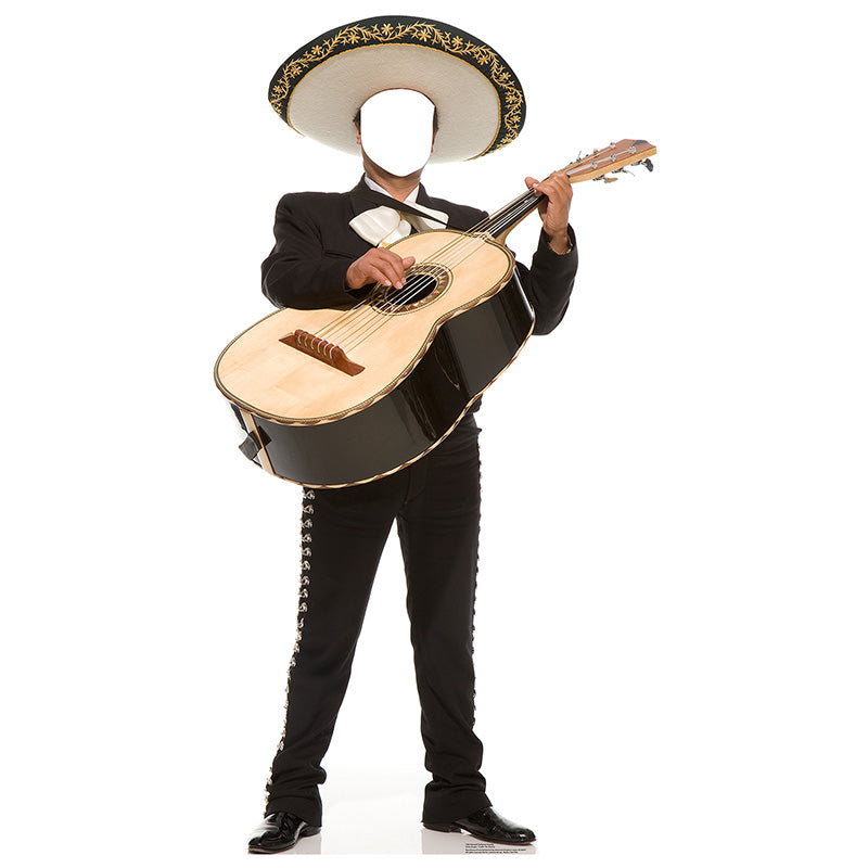 MARIACHI GUITARRON PLAYER STAND-IN Lifesize Cardboard Cutout Standup Standee - Front