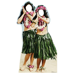 HAWAIIAN HULA GIRLS STAND-IN Lifesize Cardboard Cutout Standup Standee - Front