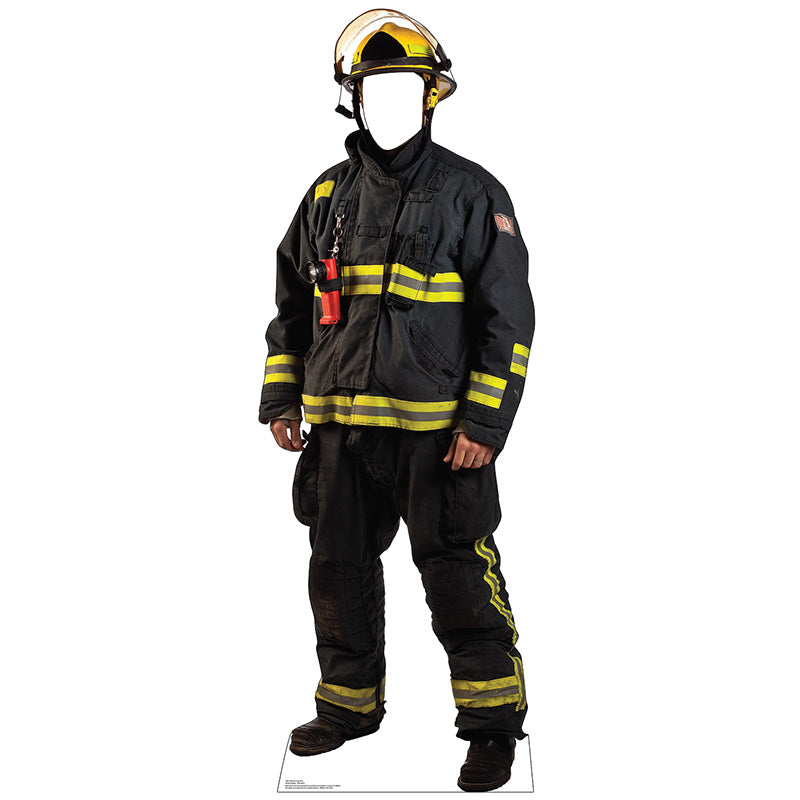FIREFIGHTER STAND-IN Lifesize Cardboard Cutout Standup Standee - Front