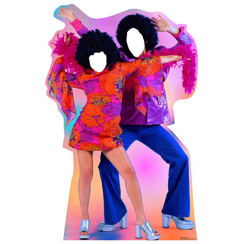 DISCO DANCERS STAND-IN Lifesize Cardboard Cutout Standup Standee - Front