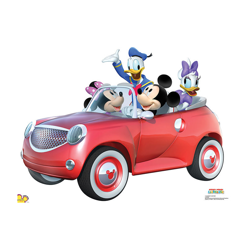 MICKEY MOUSE AND FRIENDS CAR RIDE Cardboard Cutout Standup Standee - Front