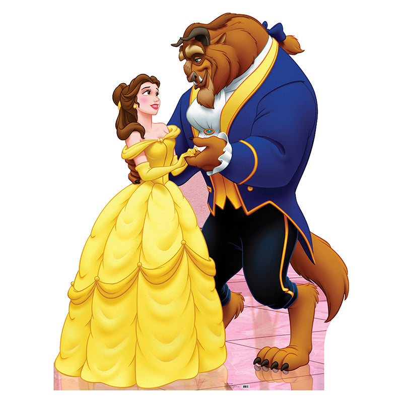 BELLE & BEAST "Beauty and the Beast" Lifesize Cardboard Cutout Standup Standee - Front
