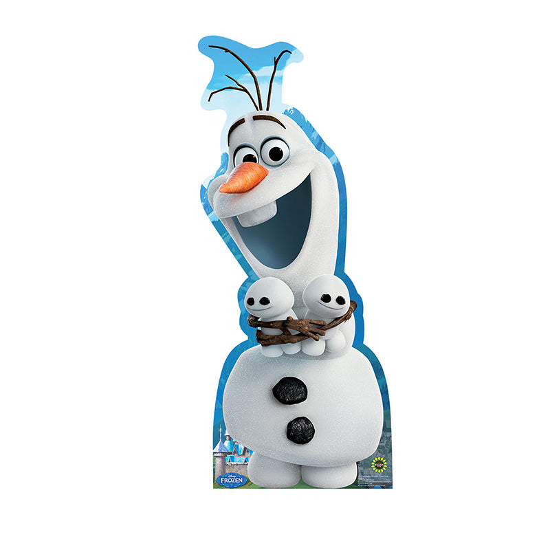 OLAF & SNOWGIES "Frozen Fever" Lifesize Cardboard Cutout Standup Standee - Front
