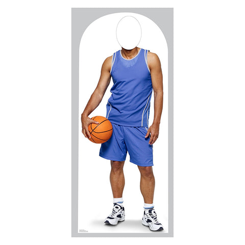 BASKETBALL PLAYER STAND-IN Lifesize Cardboard Cutout Standup Standee - Front