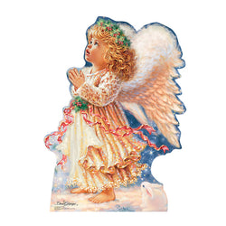 LITTLE CHRISTMAS ANGEL by Dona Gelsinger Cardboard Cutout Standup Standee - Front