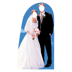 BRIDE AND GROOM STAND-IN Cardboard Cutout Standup Standee - Front
