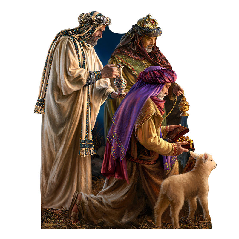 THREE WISE MEN by Dona Gelsinger Cardboard Cutout Standup Standee - Front
