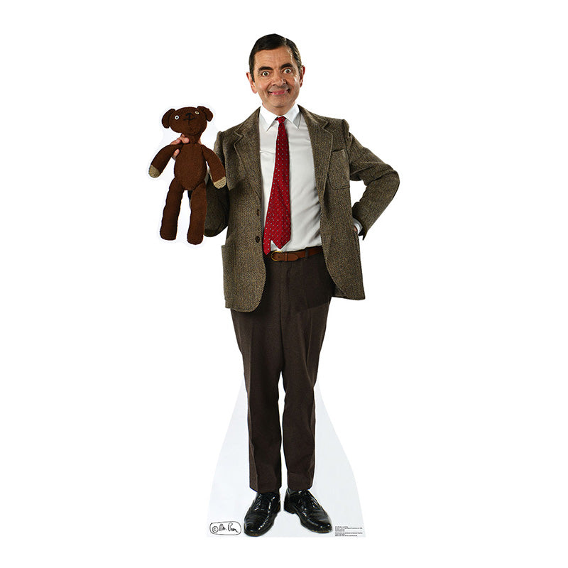 MR. BEAN WITH TEDDY Lifesize Cardboard Cutout Standup Standee - Front