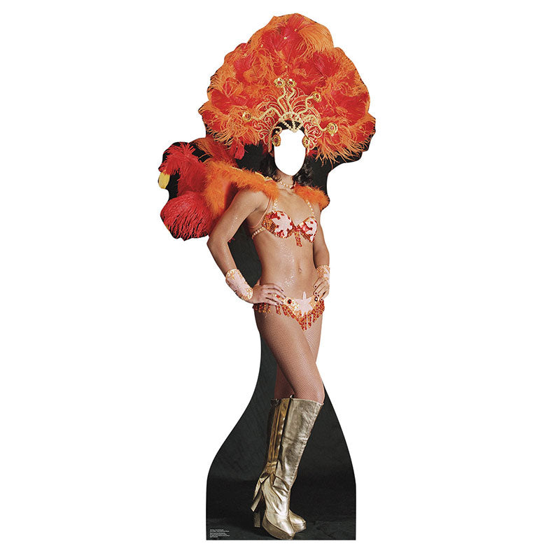 LAS VEGAS SHOWGIRL STAND-IN Lifesize Cardboard Cutout Standup Standee - Front
