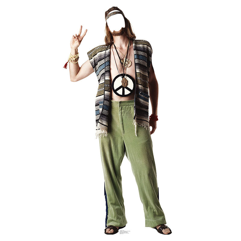 HIPPIE GUY STAND-IN Lifesize Cardboard Cutout Standup Standee - Front