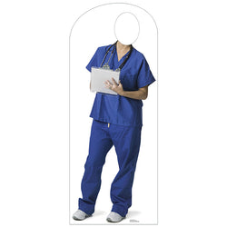 MEDICAL ORDERLY STAND-IN Lifesize Cardboard Cutout Standup Standee - Front