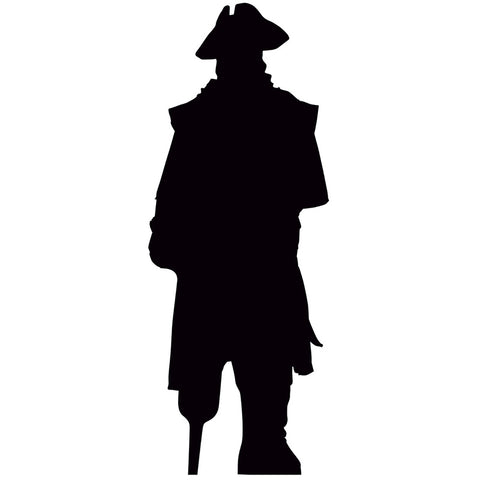 PIRATE SILHOUETTE Lifesize Cardboard Cutout Standup Standee - Front