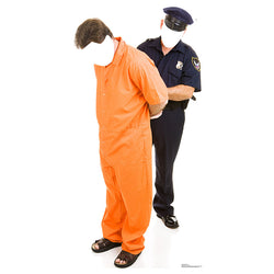 PRISONER & POLICEMAN STAND-IN Cardboard Cutout Standup Standee - Front