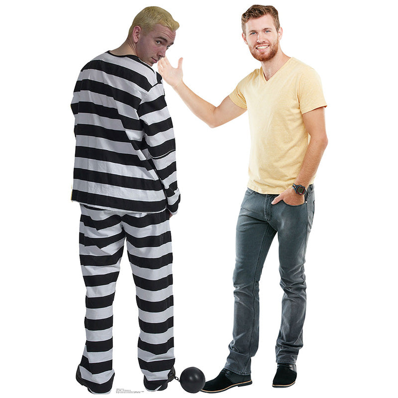 PRISONER WITH BALL AND CHAIN Lifesize Cardboard Cutout Standup Standee - Example