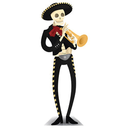 SKELETON MARIACHI Day of the Dead Lifesize Cardboard Cutout Standup Standee - Front