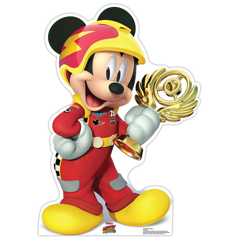 MICKY MOUSE "Mickey and the Roadster Racers" Cardboard Cutout Standup Standee - Front