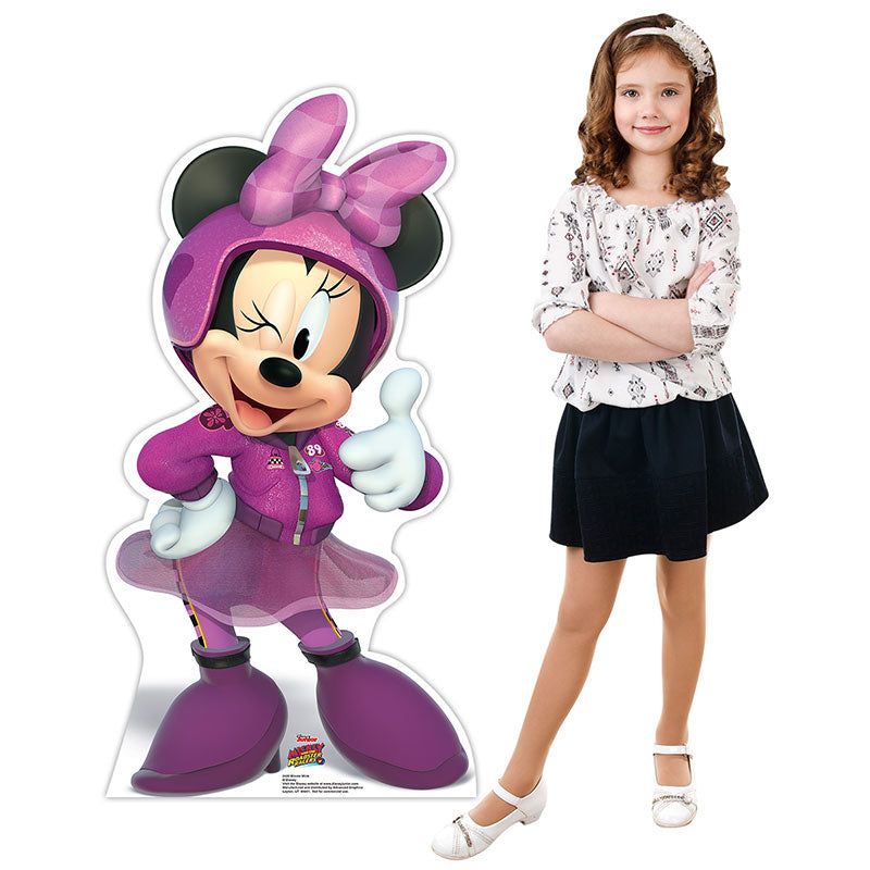MINNIE MOUSE "Mickey and the Roadster Racers" Cardboard Cutout Standup Standee - Example