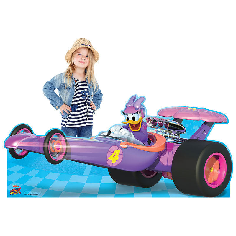 DAISY DUCK IN CAR "Mickey and the Roadster Racers" Cardboard Cutout Standup Standee - Example
