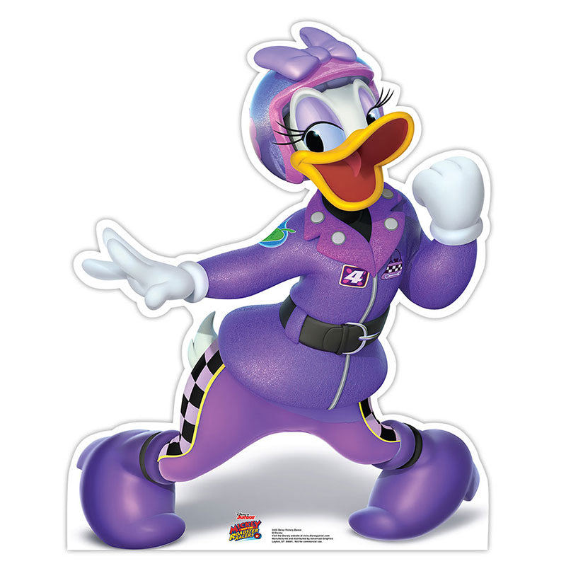 DAISY DUCK "Mickey and the Roadster Racers" Cardboard Cutout Standup Standee - Front