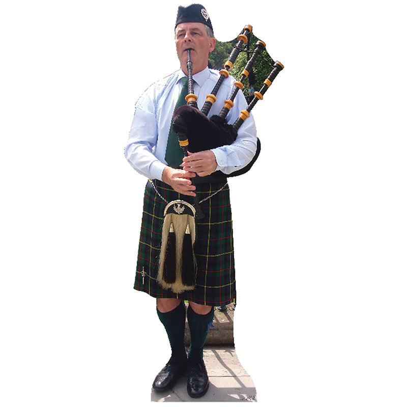 BAGPIPES PLAYER Lifesize Cardboard Cutout Standup Standee - Front