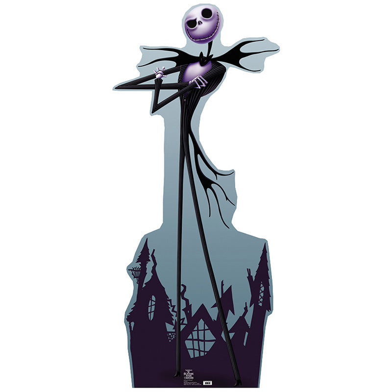 JACK SKELLINGTON "The Nightmare Before Christmas" Lifesize Cardboard Cutout Standup Standee - Front