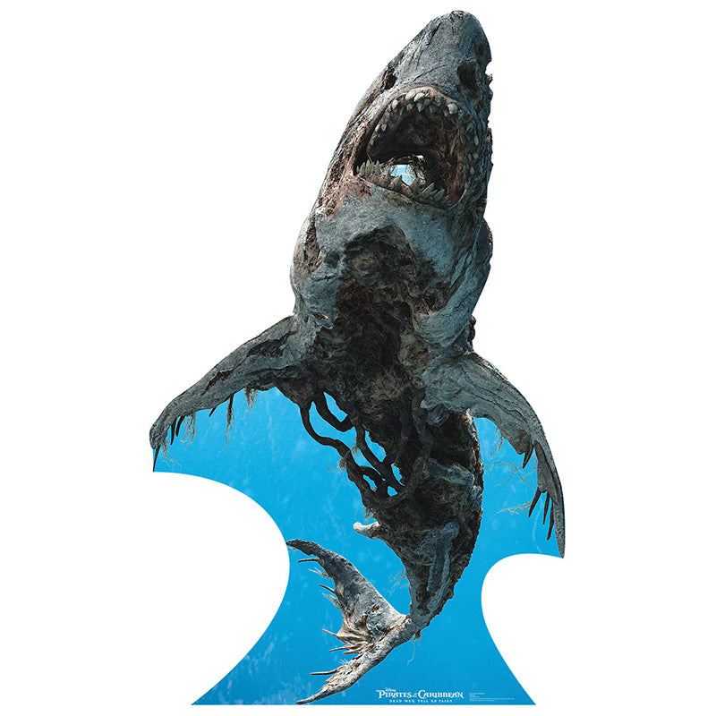 GHOST SHARK "Pirates of the Caribbean: Dead Men Tell No Tales" Lifesize Cardboard Cutout Standup Standee - Front