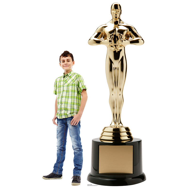GOLD TROPHY WITH BASE Cardboard Cutout Standup Standee - Example