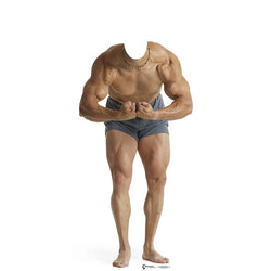 MUSCLE MAN STAND-IN Lifesize Cardboard Cutout Standup Standee - Front