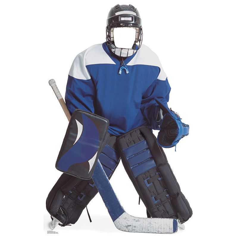 HOCKEY GOALIE STAND-IN Lifesize Cardboard Cutout Standup Standee - Front