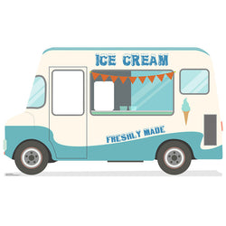 ICE CREAM TRUCK STAND-IN Cardboard Cutout Standup Standee - Front