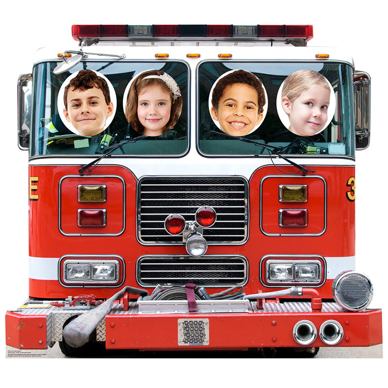 FIRE ENGINE STAND-IN Cardboard Cutout Standup Standee - Example