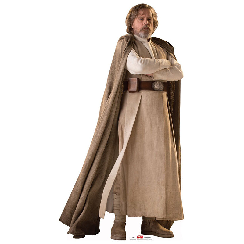 LUKE SKYWALKER "Star Wars VIII: The Last Jedi" Lifesize Cardboard Cutout Standup Standee - Front