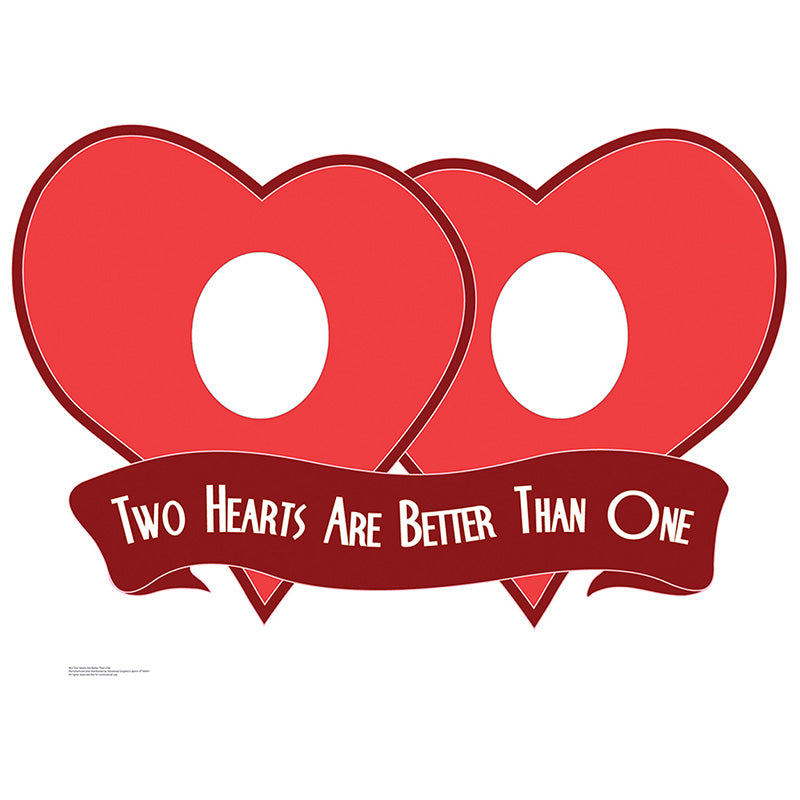 TWO HEARTS STAND-IN Cardboard Cutout Standup Standee - Front