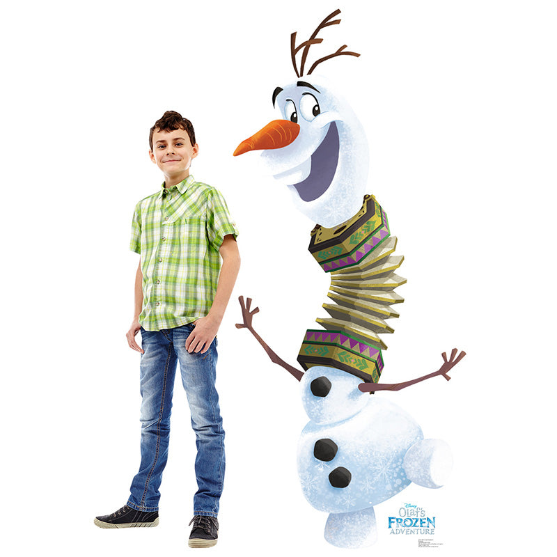 OLAF THE SNOWMAN "Olaf's Frozen Adventure" Lifesize Cardboard Cutout Standup Standee - Example