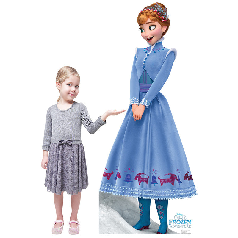 ANNA "Olaf's Frozen Adventure" Lifesize Cardboard Cutout Standup Standee - Example
